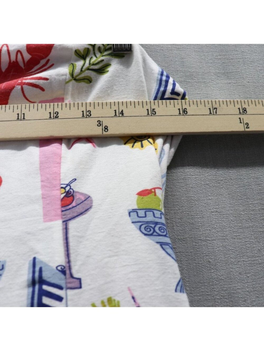 Japna Mediterranean Tile Print Dress Medium Strapless Tie Back Ciao Lobster Sun - Picture 13 of 15
